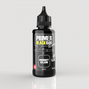 PB-1 Primer Black 1500 грунтовка базовая цвет чёрный - 50мл